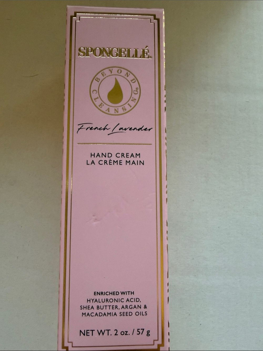 Spongellé French Lavender Pink & Gold Hand Cream